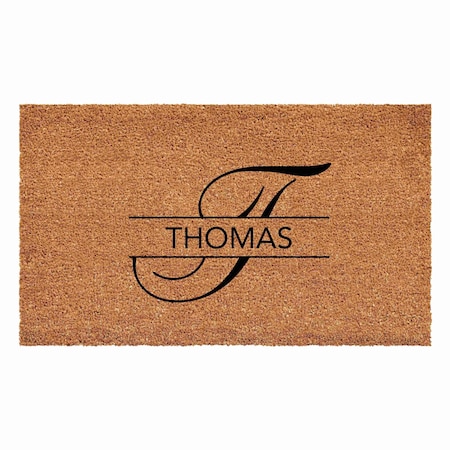 Calloway Mills Personalized Door Mat, Black, Natural, 24 in W x 36 in L 110992436